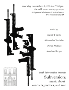Subversion: music about conflicts, politics, and war