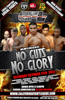 California Fight League CFl HD 1 - No Guts No Glory - Mixed Martial Arts - Saturday