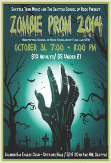 STM presents the 2014 Zombie Prom - a benefit for SOR Scholarship Fund