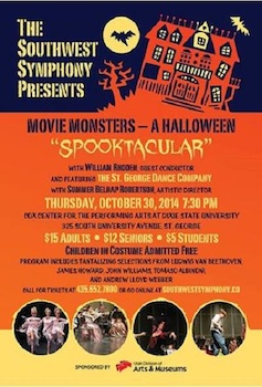 Movie Monsters - A Halloween Spooktacular - Presented by the Southwest Symphony Orchestra - Thursday