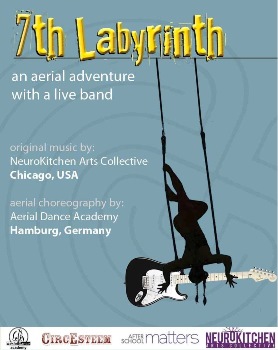 7th Labyrinth: an aerial adventure with a live band