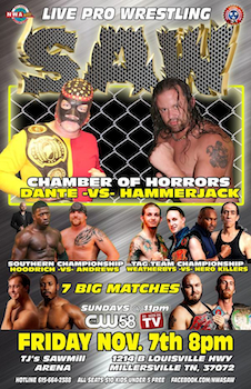Chamber of Horrors Steel Cage Match - Live Pro Wrestling - Presented by Southern All Star Wrestling - Friday