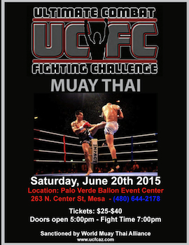 UCFc Muay Thai Event - Presented by Ultimate Combat Fighting Challenge - Saturday