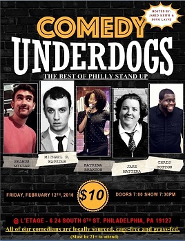Comedy Underdogs - 21+ Event