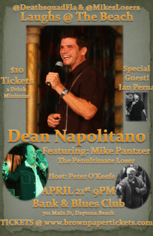 Dean Napolitano at Bank and Blues Daytona With Mike Pantzer and Peter O'keefe