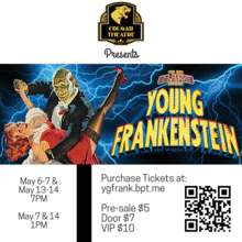 Young Frankenstein the Musical 7pm