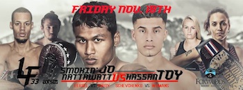 Lion Fight 33 - Presented by Lion Fight Productions - Muay Thai Fighting