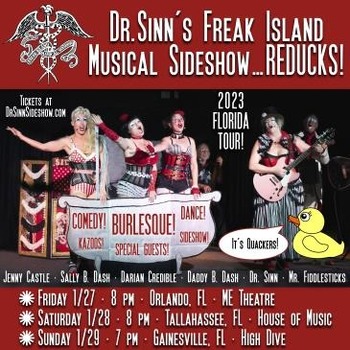 Dr Sinns Musical Freak Island Side Show Burlesque