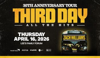 Third Day 30th Anniversary Tour with very special guest Zach Williams